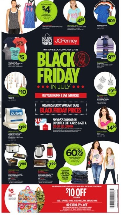 JCPenney Black Friday & Cyber in July 2018 Ads, Deals and Sales